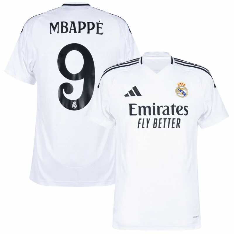 Real Madrid Home Mbappé 9 Shirt 2024-2025 Size：S-4XL