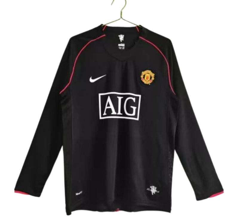07-08 Retro Long Sleeve Manchester United #7 Ronaldo Third  Away Soccer Jersey
