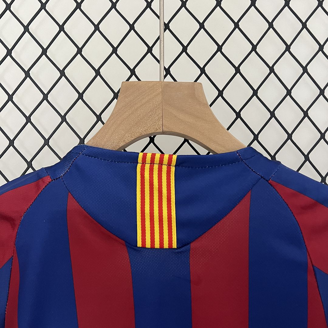 Barcelona 05-06 Home Retro Kids Kits Football Jersey