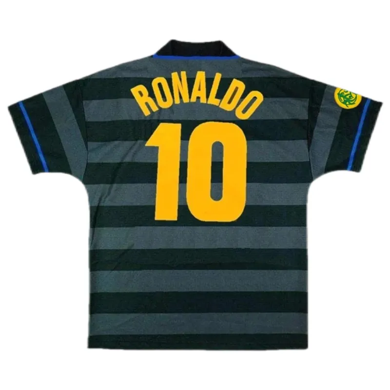 Inter Milan Ronaldo #10 Retro 1997-98 Jersey Europa League Away