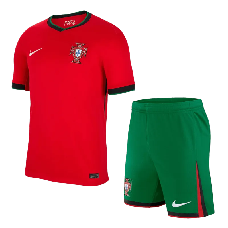2024  Portugal Nation   Home Kit(Jersey+Shorts) Euro