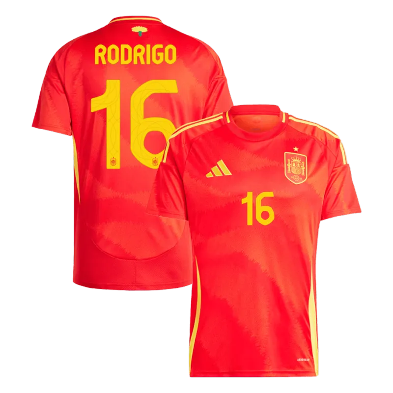 2024 Euro Spain Nation Home Jersey LAMINE YAMAL #19 RODRIGO #16 MORATA #7