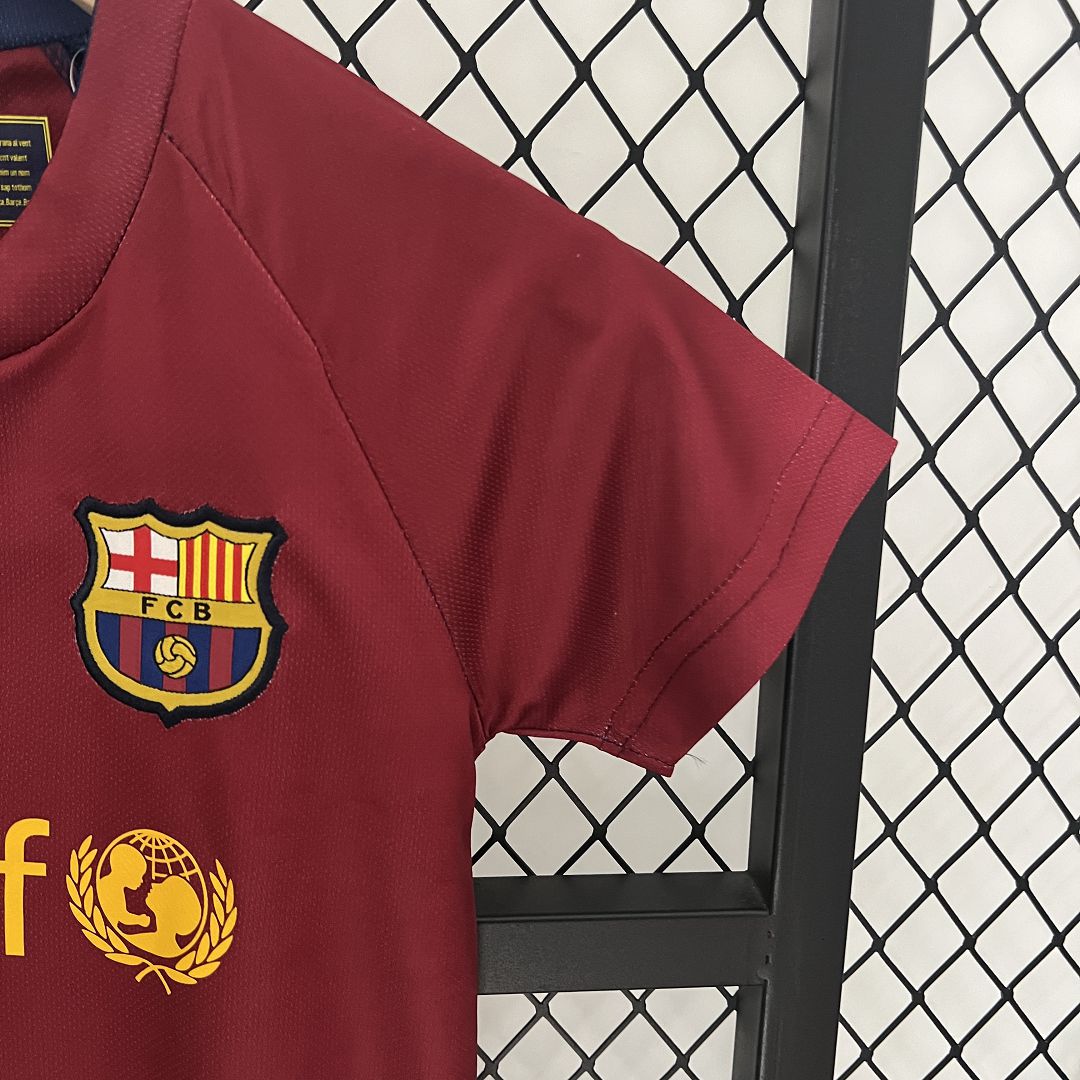 Barcelona 08-09 Home Retro Kids Kits Football Jersey