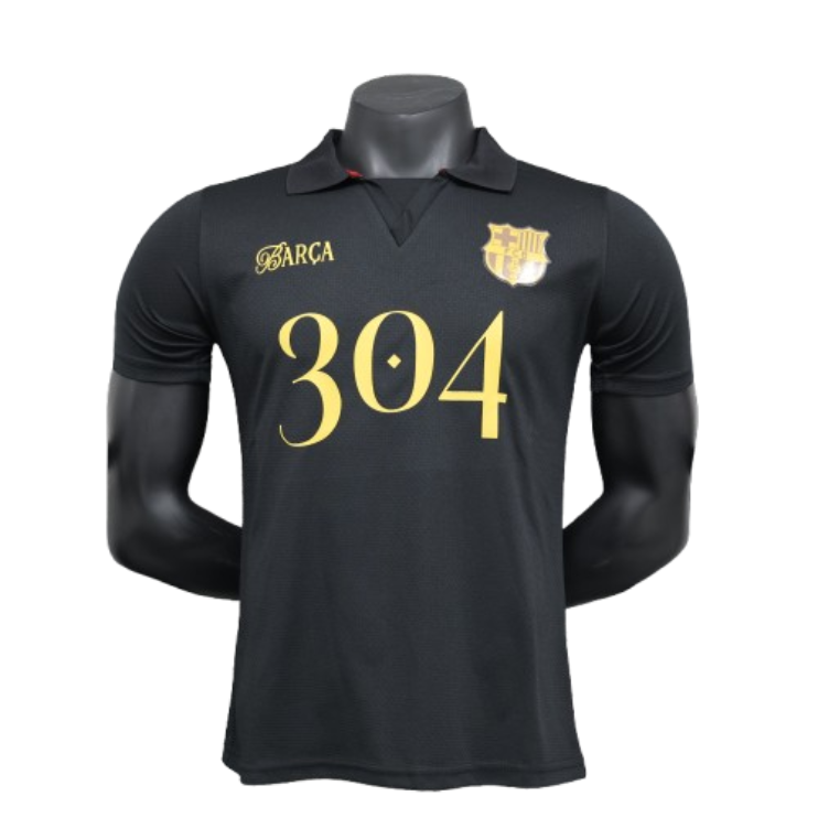 Barcelona Lamin Yamal commemorative black 304 POLO Shirt 24-25