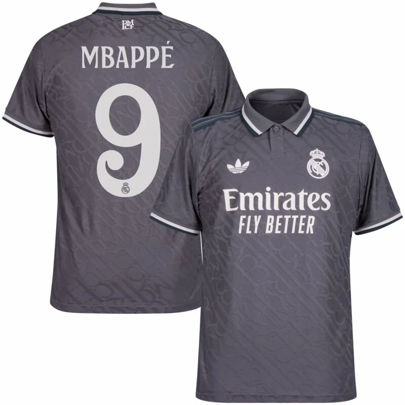 Real Madrid Third  Mbappé 9 Shirt 2024-2025 Size：S-4XL