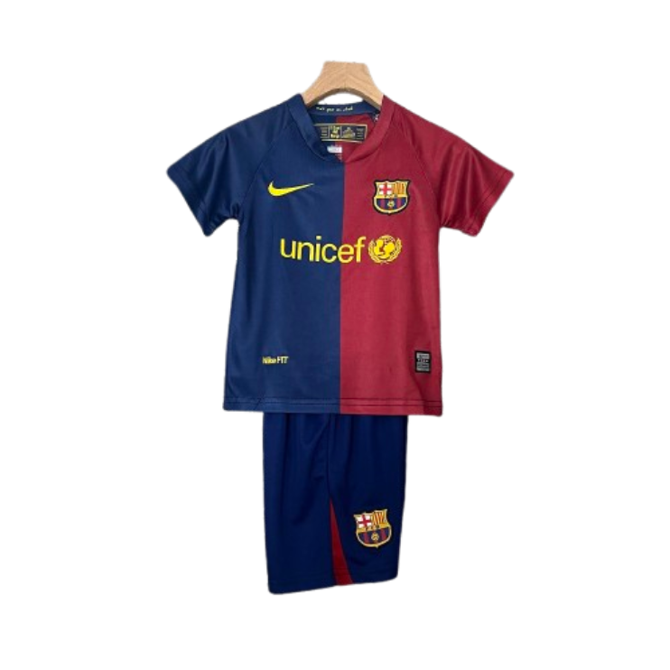 Barcelona 08-09 Home Retro Kids Kits Football Jersey