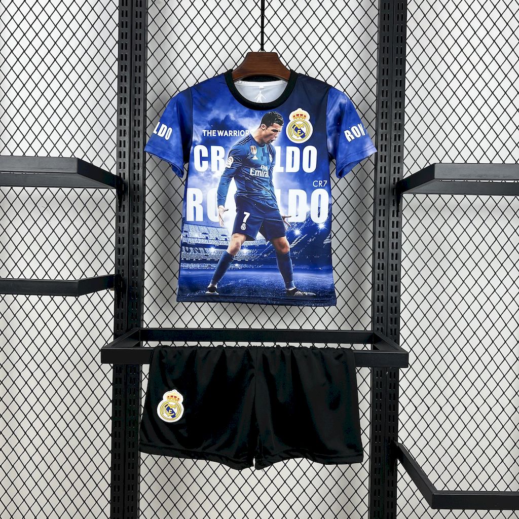 Cristiano Ronaldo 2025-26 Real Madrid Kids Kit