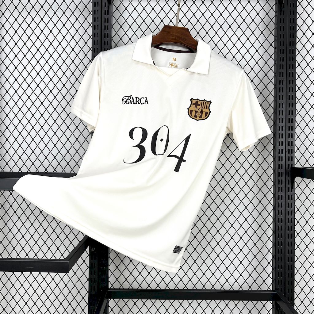 Barcelona POLO Shirt Lamin Yamal 304 White 24-25