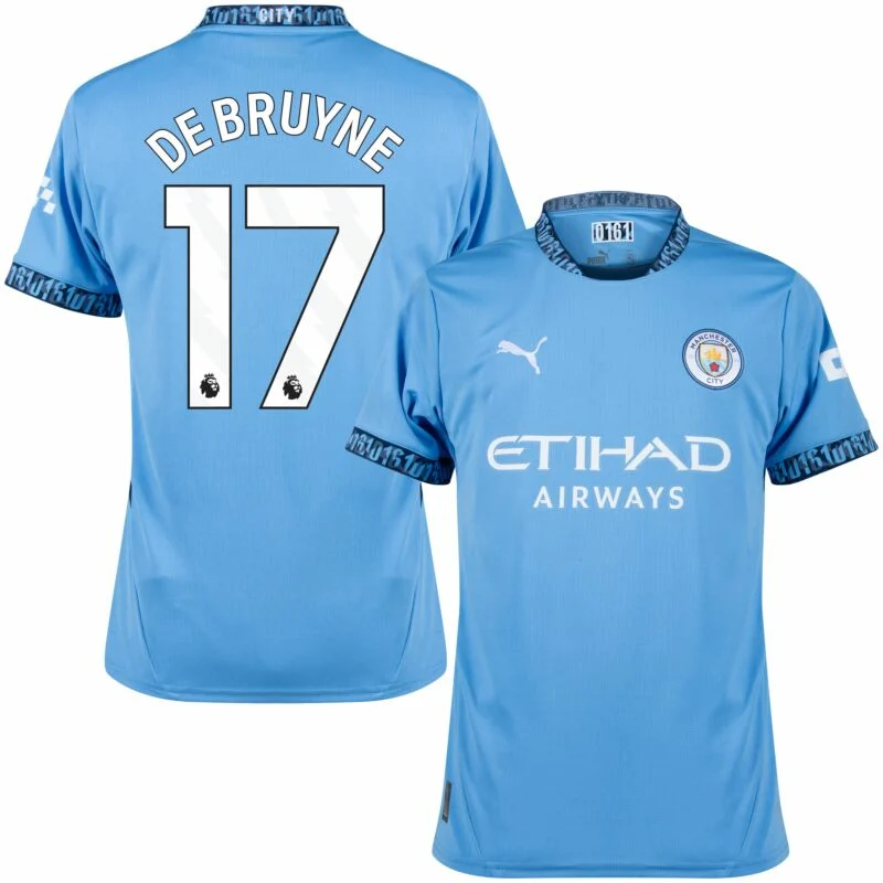 Manchester City Home De Bruyne 17 Shirt 2024-2025 Size：S-4XL