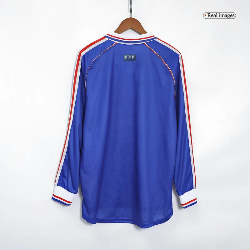 France World Cup 1998 Retro Jersey Long Sleeve