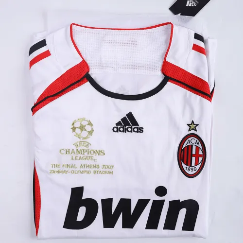 2006-07 AC Milan Ronaldo #99 Kakà #22 Maldini #3 Pirlo #21 UCL Final Retro Jersey Away Replica