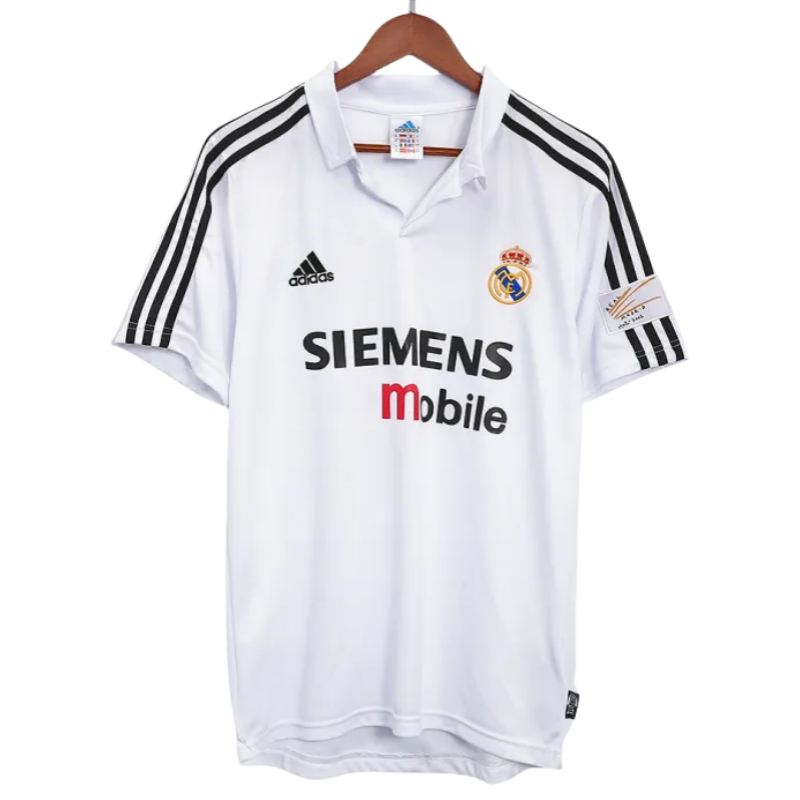 Real Madrid Retro Soccer Jersey Home Shirt 2002-03