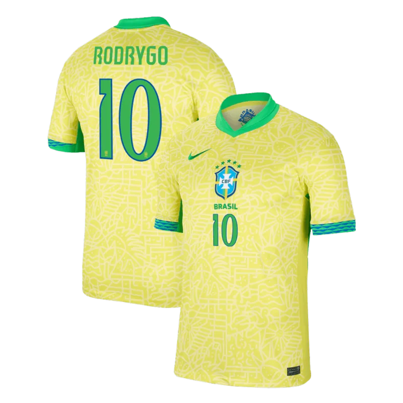 2024 Nation Brazil Home Jersey RODRYGO #10 VINI JR. #7 Copa America