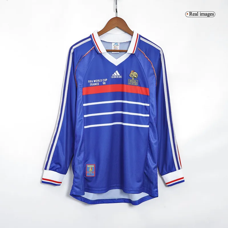 France World Cup 1998 Retro Jersey Long Sleeve