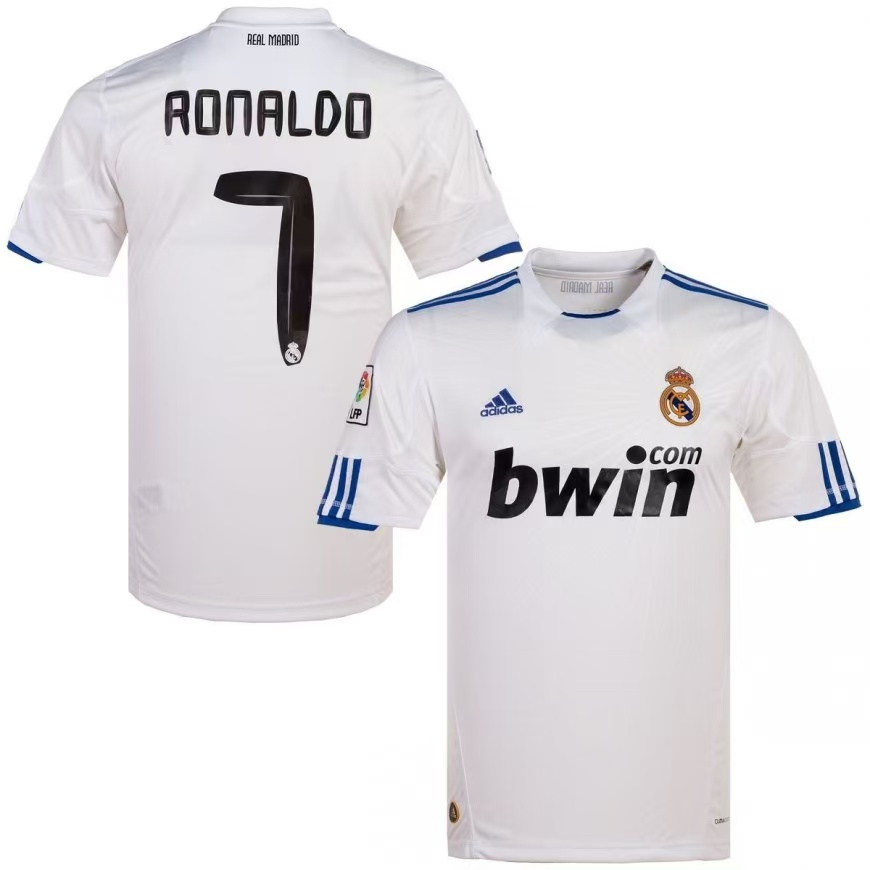 RONALDO 7# 2010-11 Real Madrid Home Retro Jersey