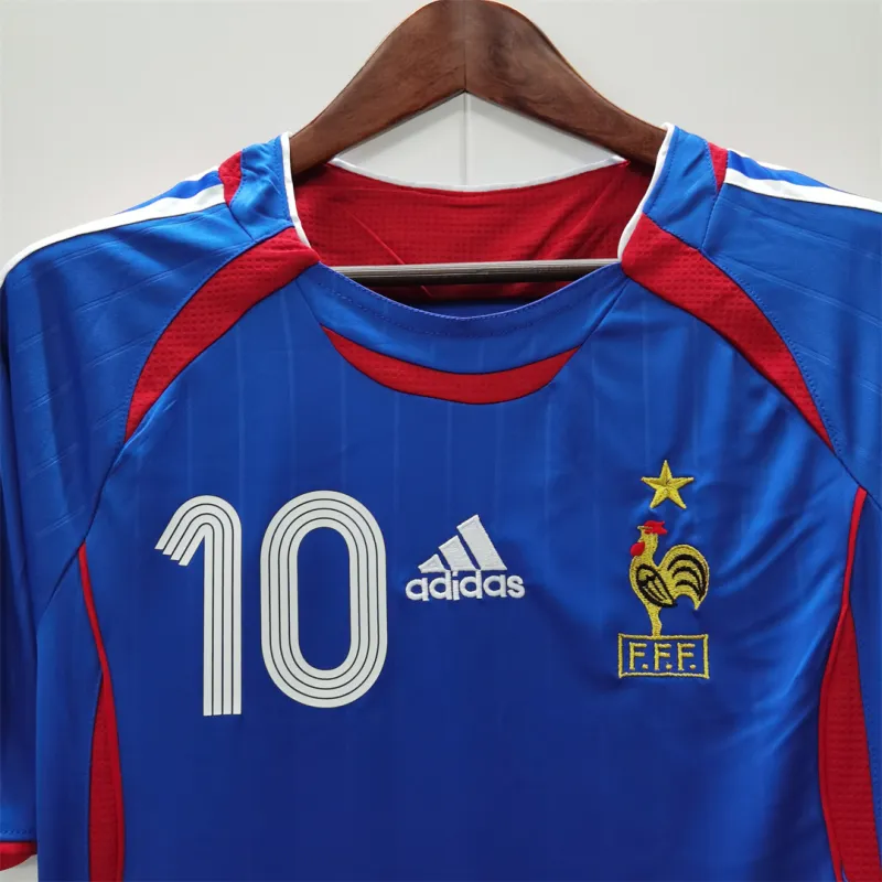 France World Cup 2006 Zidane #10 Retro Jersey Home