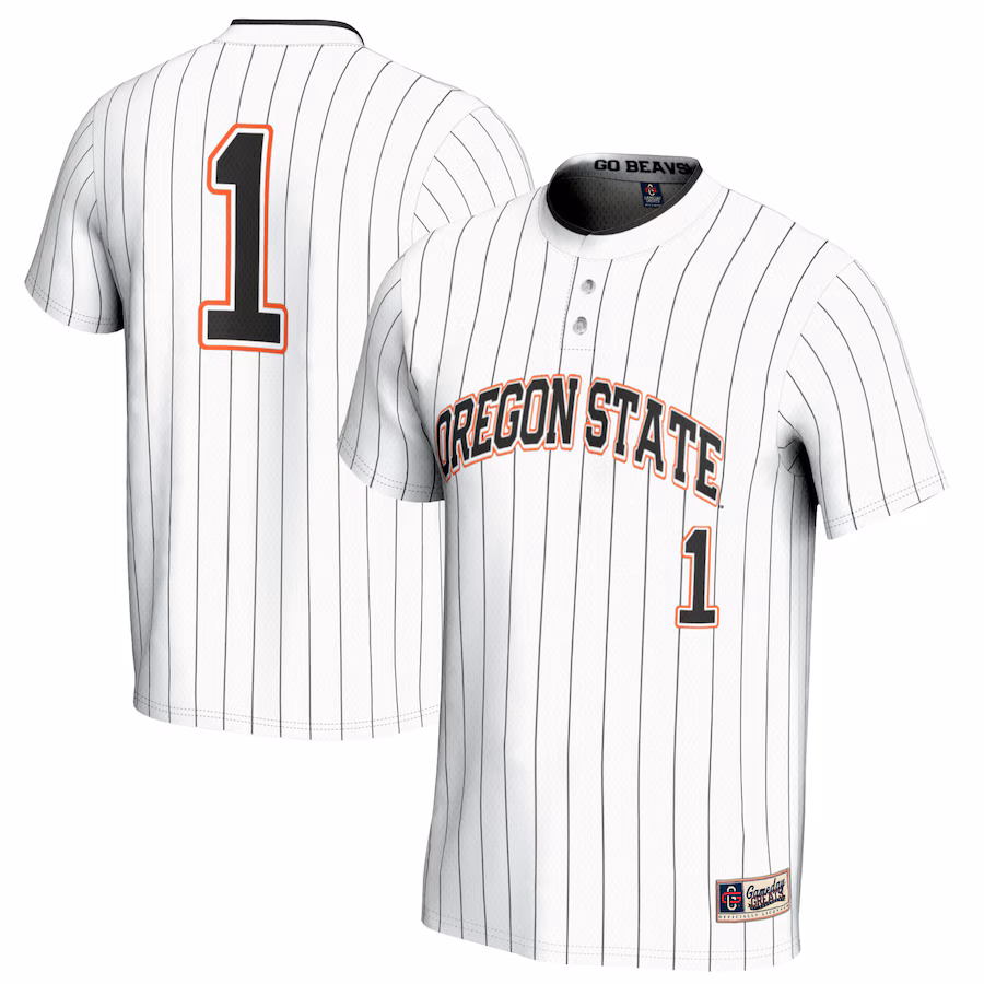 Unisex GameDay Greats #1 White Oregon State Beavers Softball Fashion Jersey