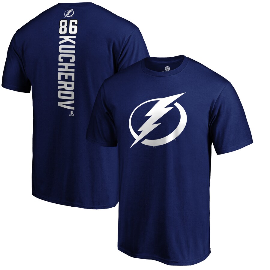 Men's Tampa Bay Lightning Nikita Kucherov Royal Playmaker T-Shirt