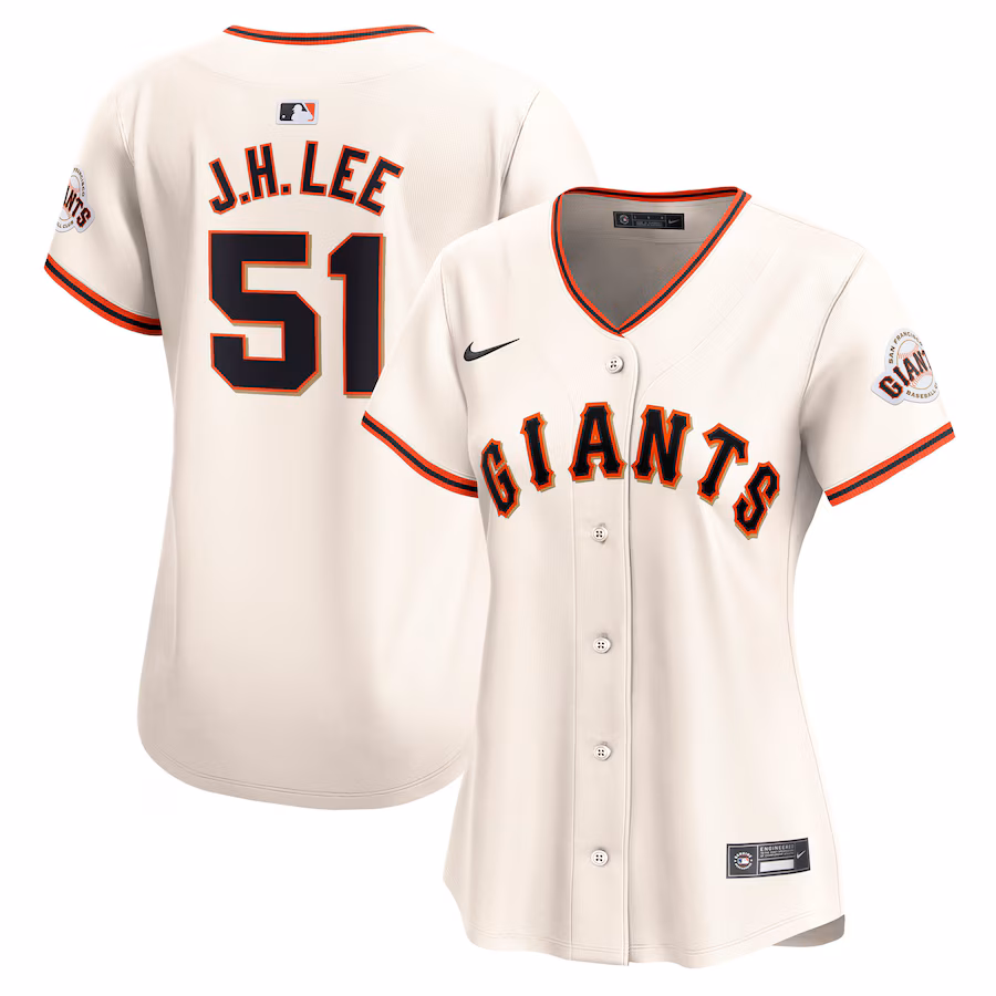 Women's San Francisco Giants Jung Hoo Lee Nike Cream Home Limited Player Jersey