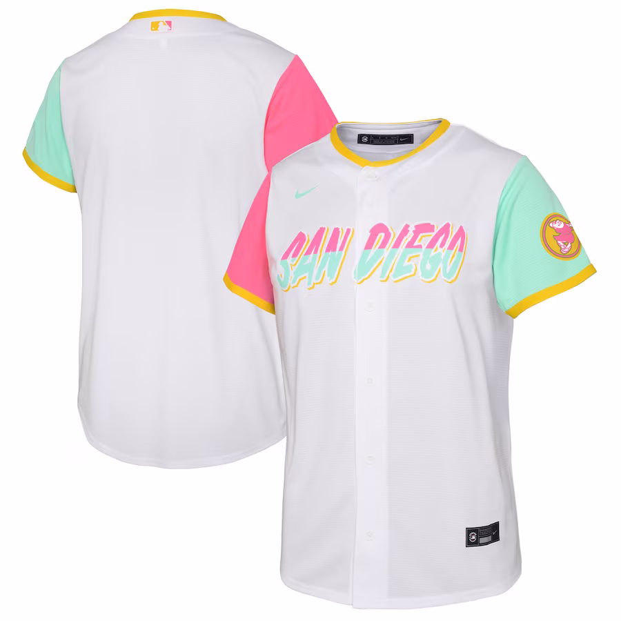 Toddler San Diego Padres Nike White City Connect Replica Team Jersey