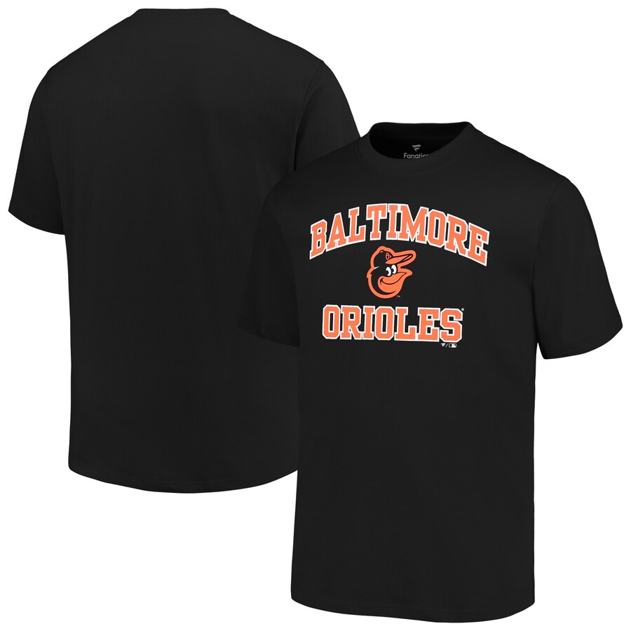 Men's Baltimore Orioles Profile Black Big & Tall Heart & Soul T-Shirt
