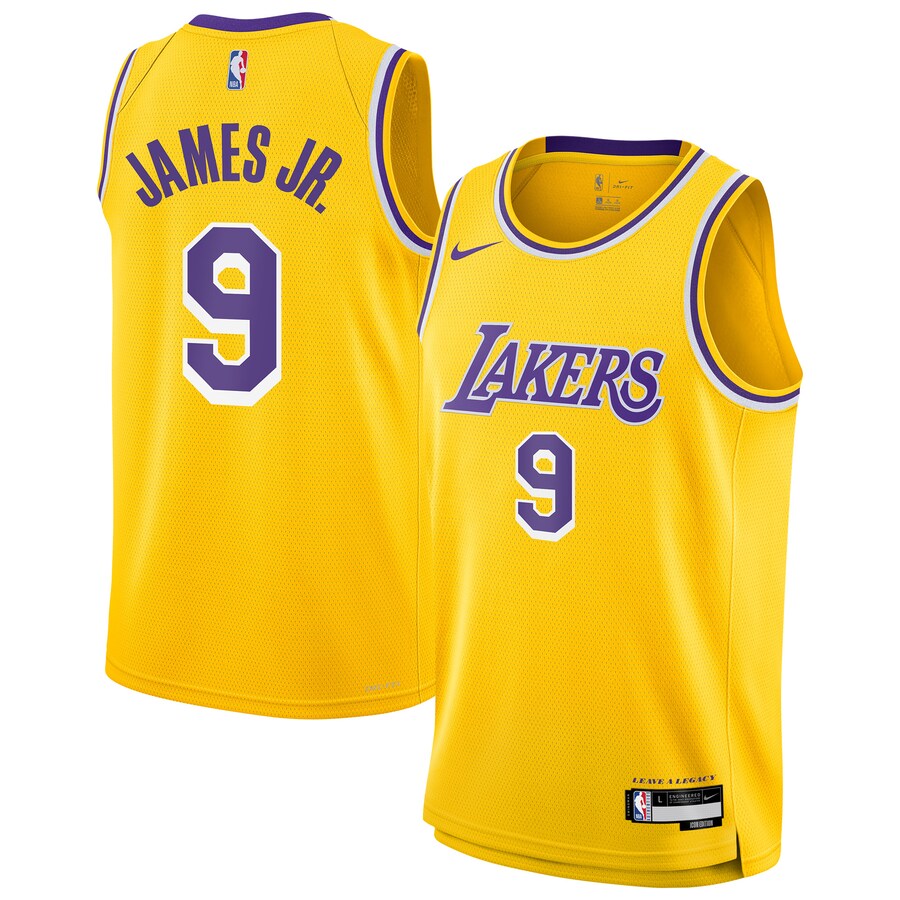 Youth Los Angeles Lakers Bronny James Jr. Nike Gold Swingman Jersey - Icon Edition