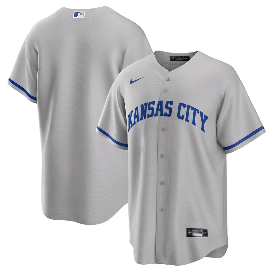 Men's Kansas City Royals Nike Gray Road Replica Team Jersey