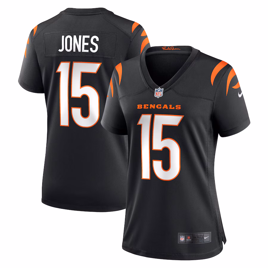 Women's Cincinnati Bengals Charlie Jones Nike  Black Team Game Jersey