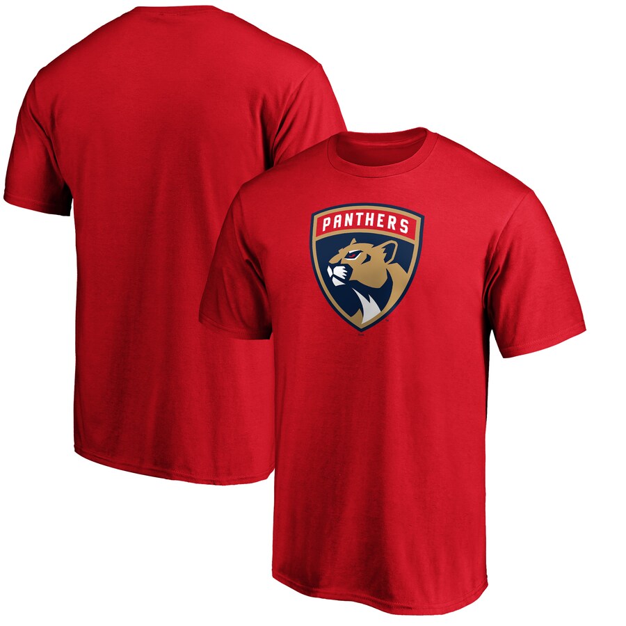 Men's Florida Panthers Red Primary Logo T-Shirt