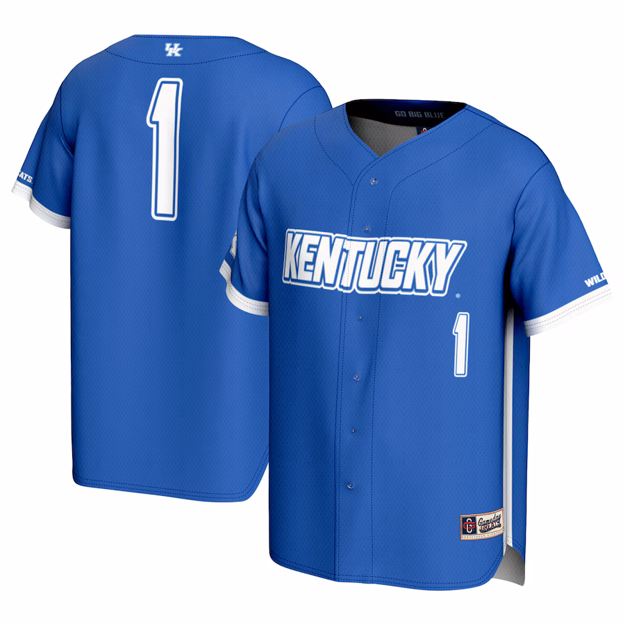 #1 Kentucky Wildcats GameDay Greats Youth Lightweight Baseball Jersey - Royal