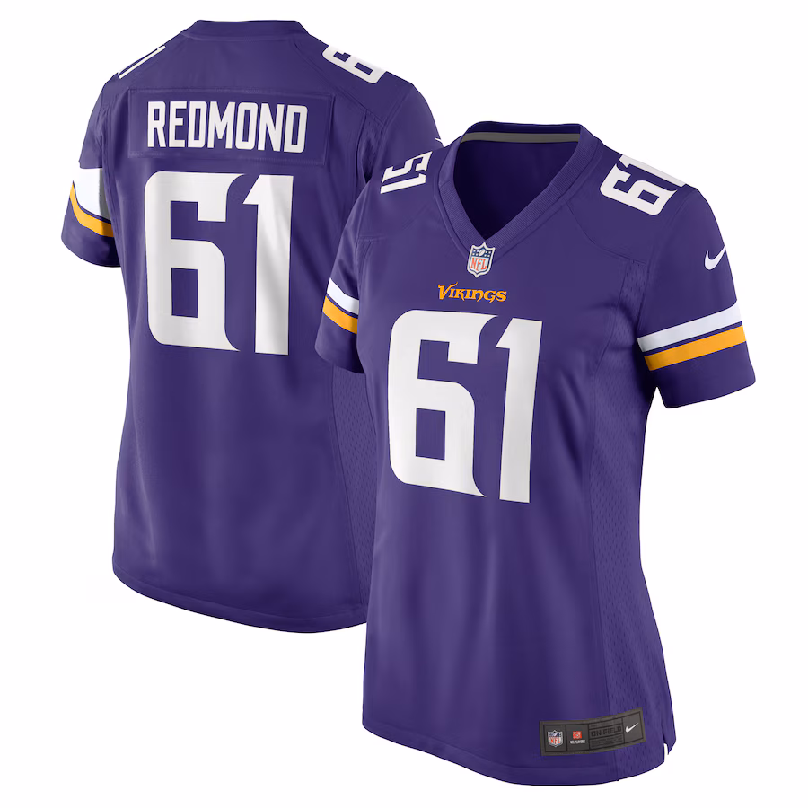 Women's Minnesota Vikings Jalen Redmond Nike Purple Game Jersey