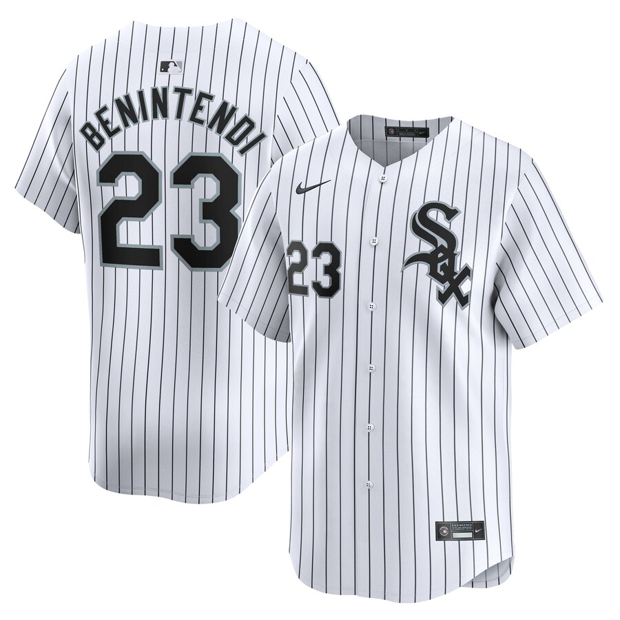 Men's Chicago White Sox Andrew Benintendi Nike White Road Limited Player Jersey