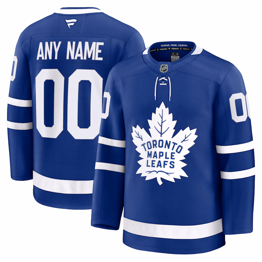 Men's Toronto Maple Leafs Fanatics Blue Home Premium Custom Jersey