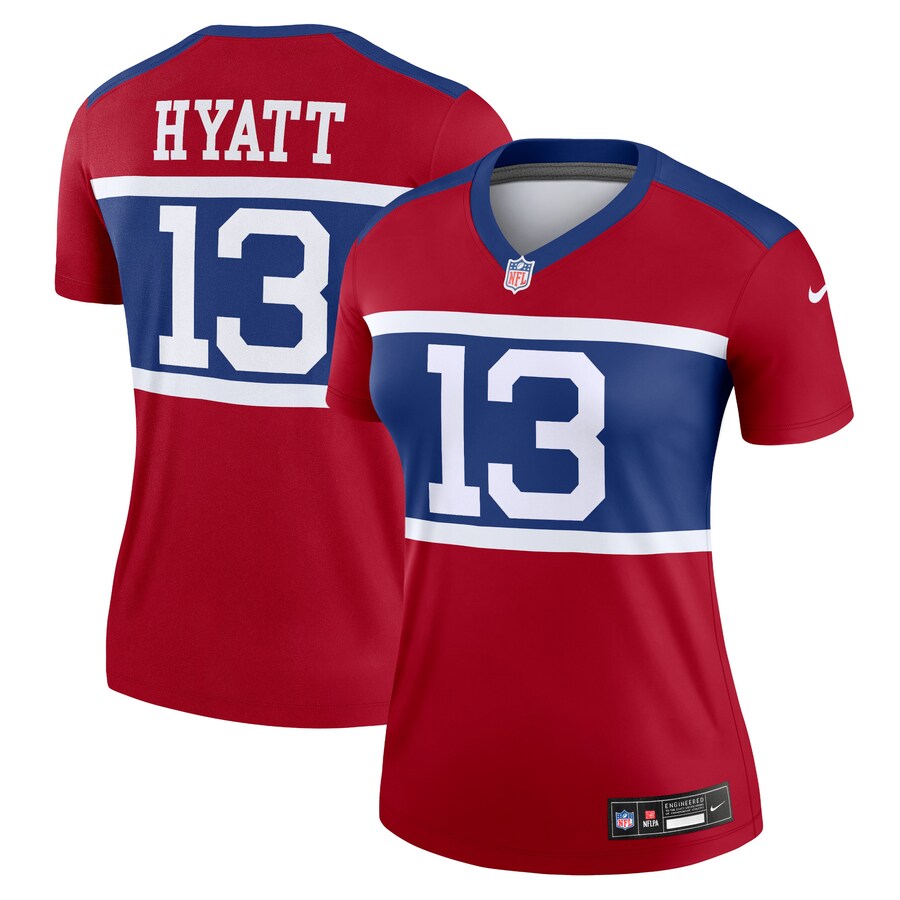 Women's New York Giants Jalin Hyatt Nike Century Red Alternate Legend Player Jersey