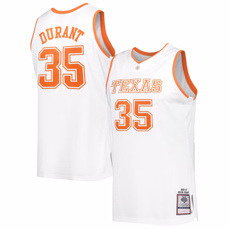 Kevin Durant Texas Longhorns Mitchell & Ness 2006/07 Throwback Jersey - White
