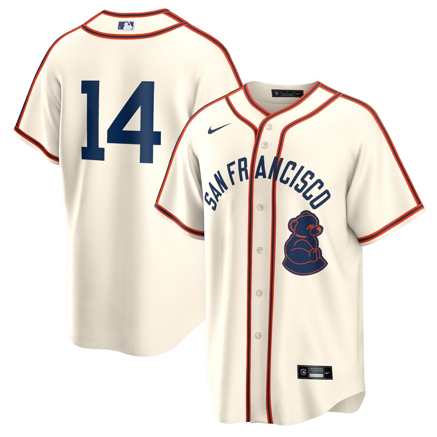 Men's San Francisco Giants Patrick Bailey Nike Cream 2024 Rickwood Classic Replica Player Jersey