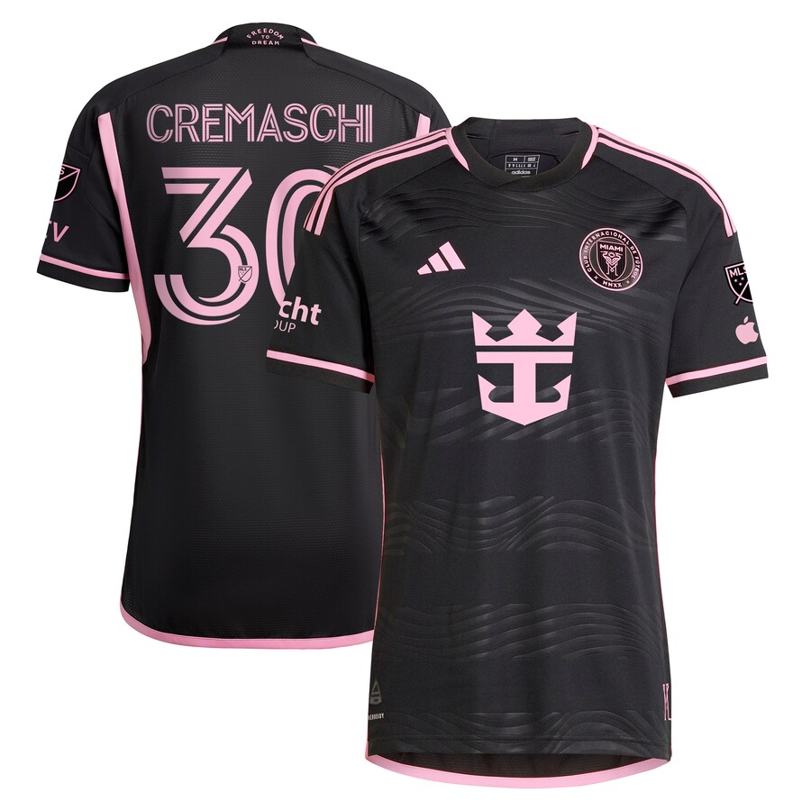 Men's Inter Miami CF Benjamin Cremaschi adidas Black 2024 La Noche Authentic Player Jersey
