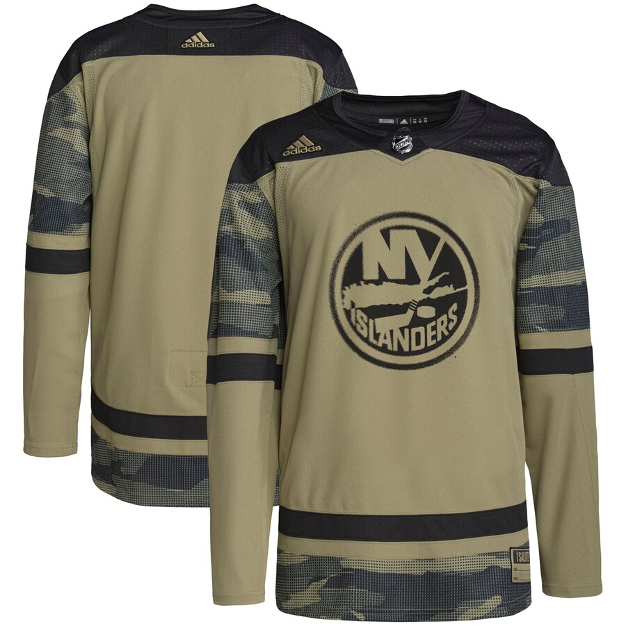 Men's New York Islanders adidas Camo Military Appreciation Team Authentic Practice Jersey