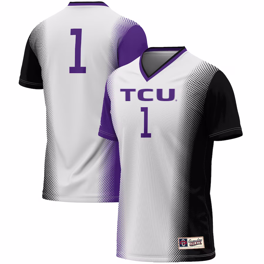 #1 TCU Horned Frogs GameDay Greats Unisex  Lightweight Women's Soccer Jersey - White