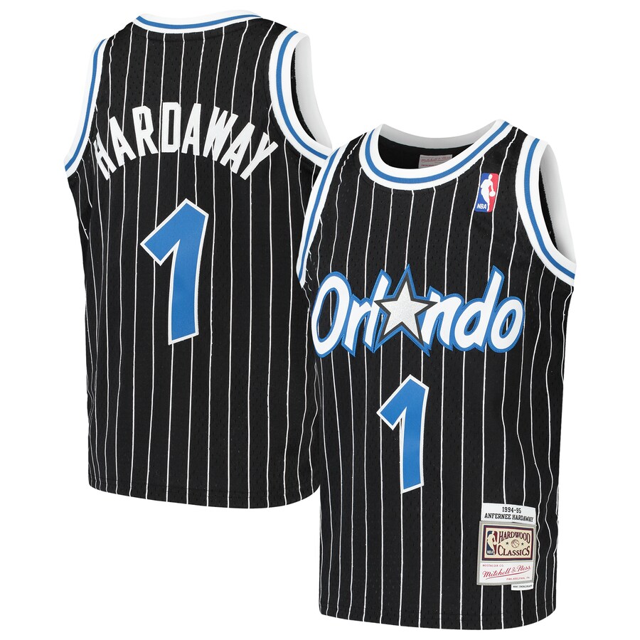 Youth Orlando Magic Penny Hardaway Mitchell & Ness Black Hardwood Classics Swingman Throwback Jersey