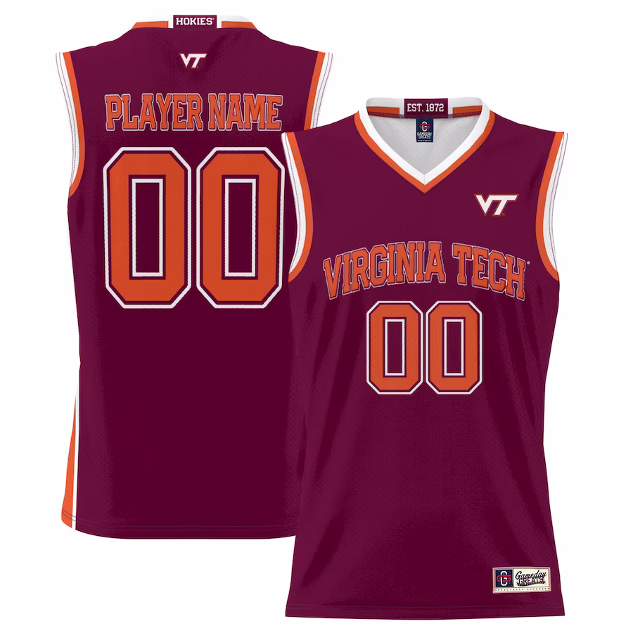 Virginia Tech Hokies GameDay Greats Men's NIL Pick-A-Player Lightweight Basketball Jersey - Maroon