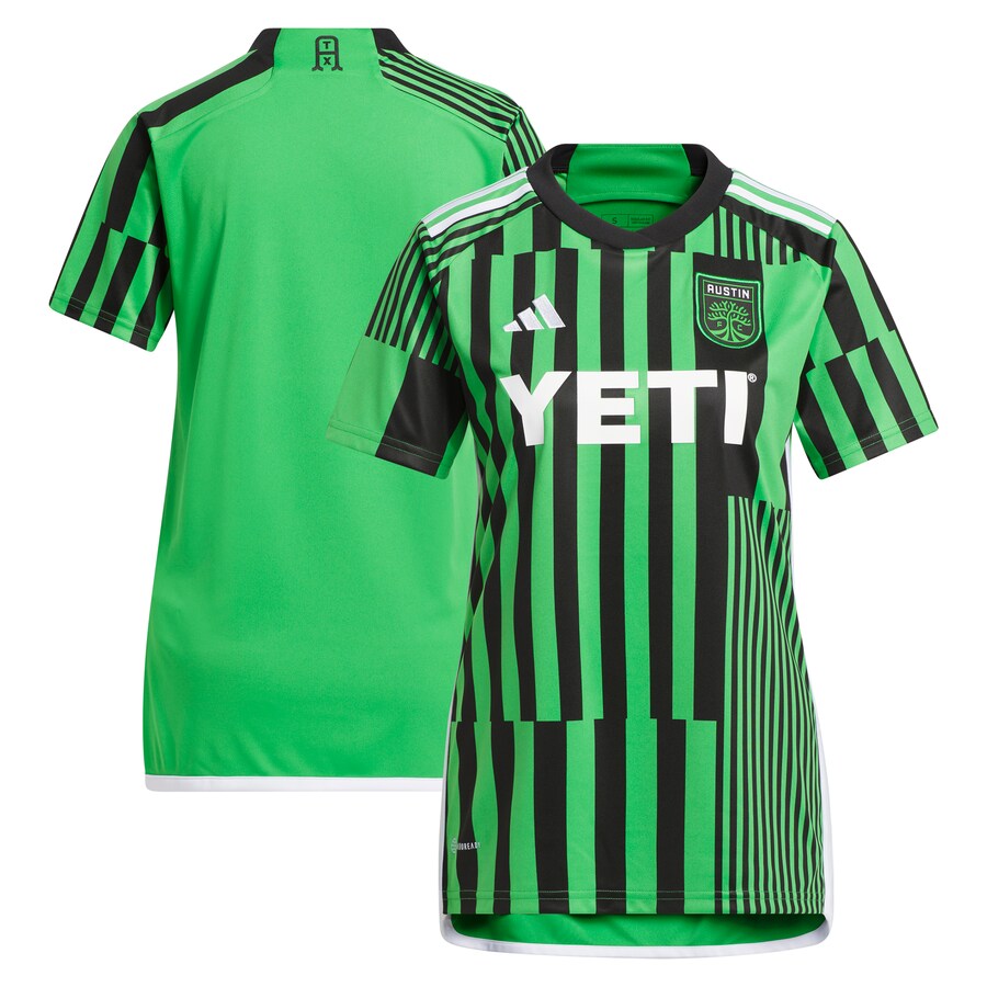 Women's Austin FC adidas Green 2023 Las Voces Kit Replica Jersey