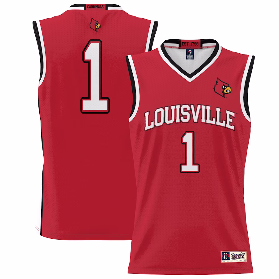 #1 Louisville Cardinals GameDay Greats Youth Lightweight Basketball Jersey - Red