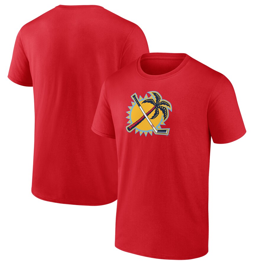 Men's Florida Panthers Red Primary Logo T-Shirt