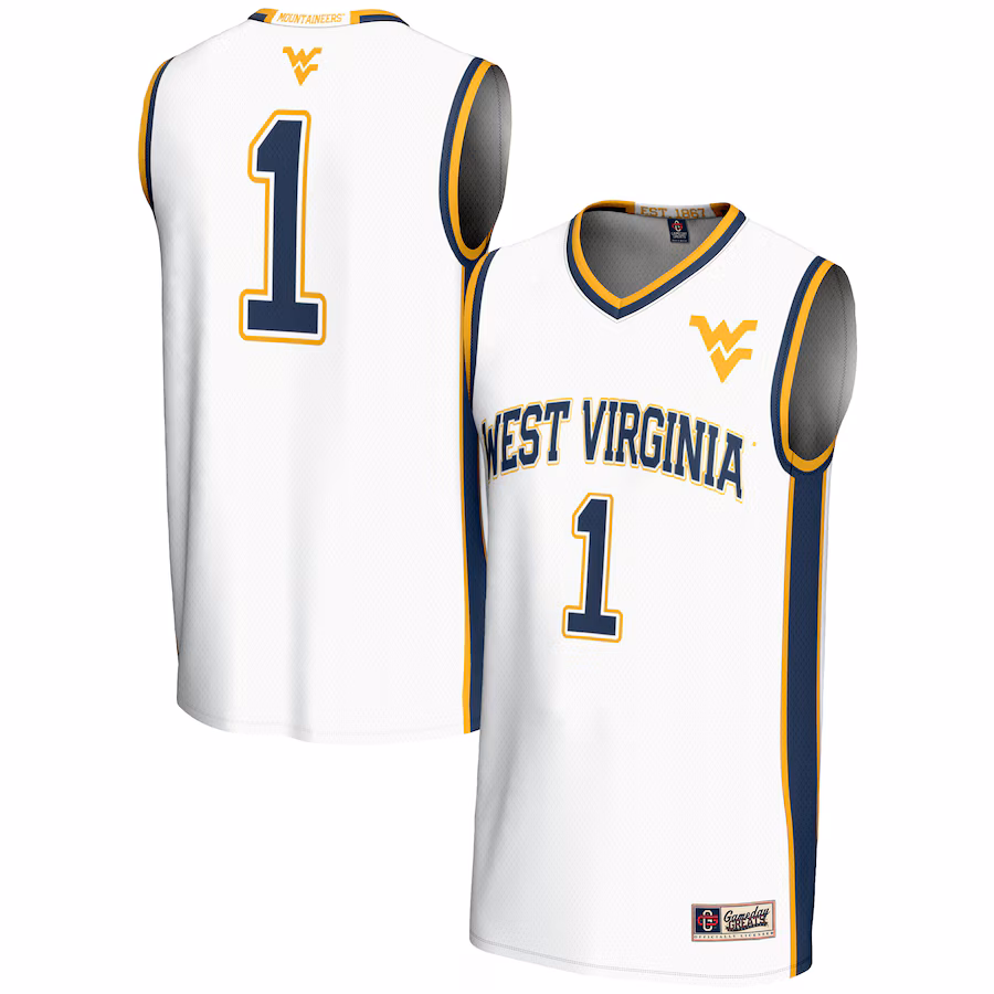 Unisex GameDay Greats #1 White West Virginia Mountaineers Lightweight Basketball Jersey