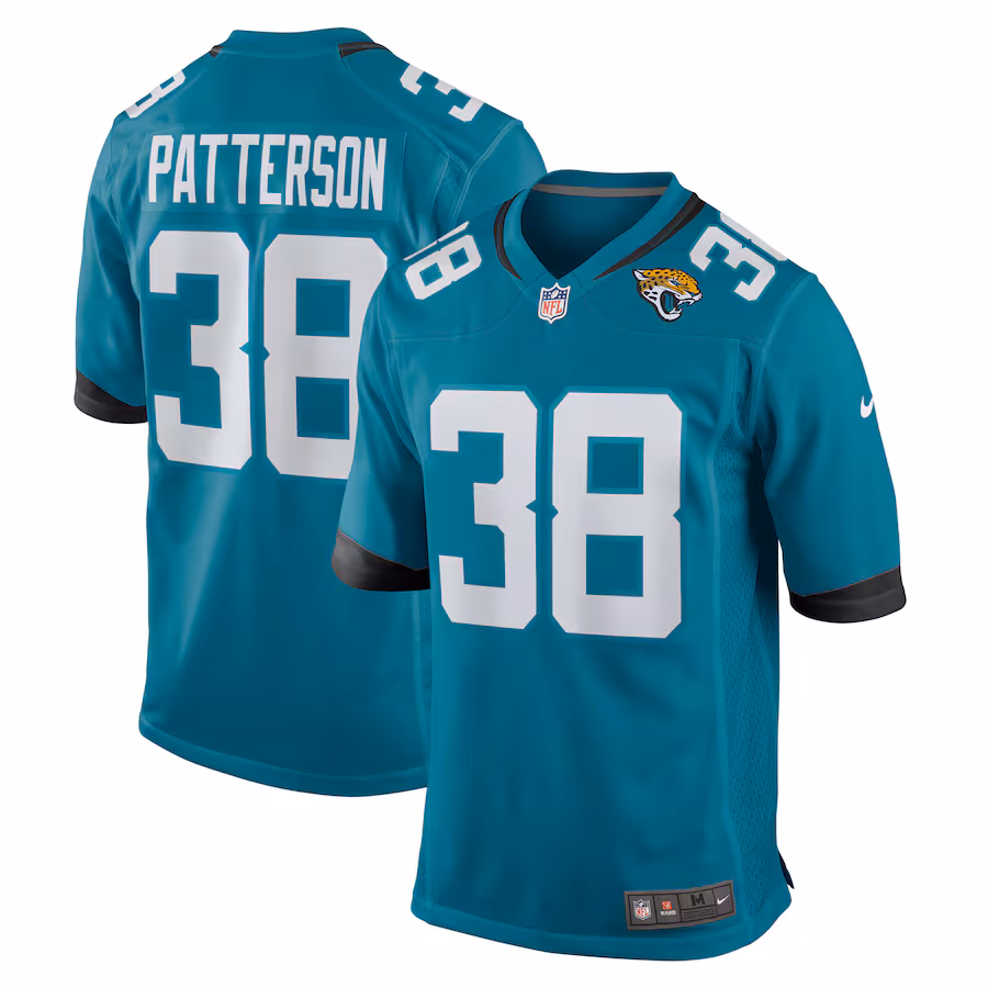 Men's Jacksonville Jaguars Riley Patterson Nike  Teal Team Game Jersey
