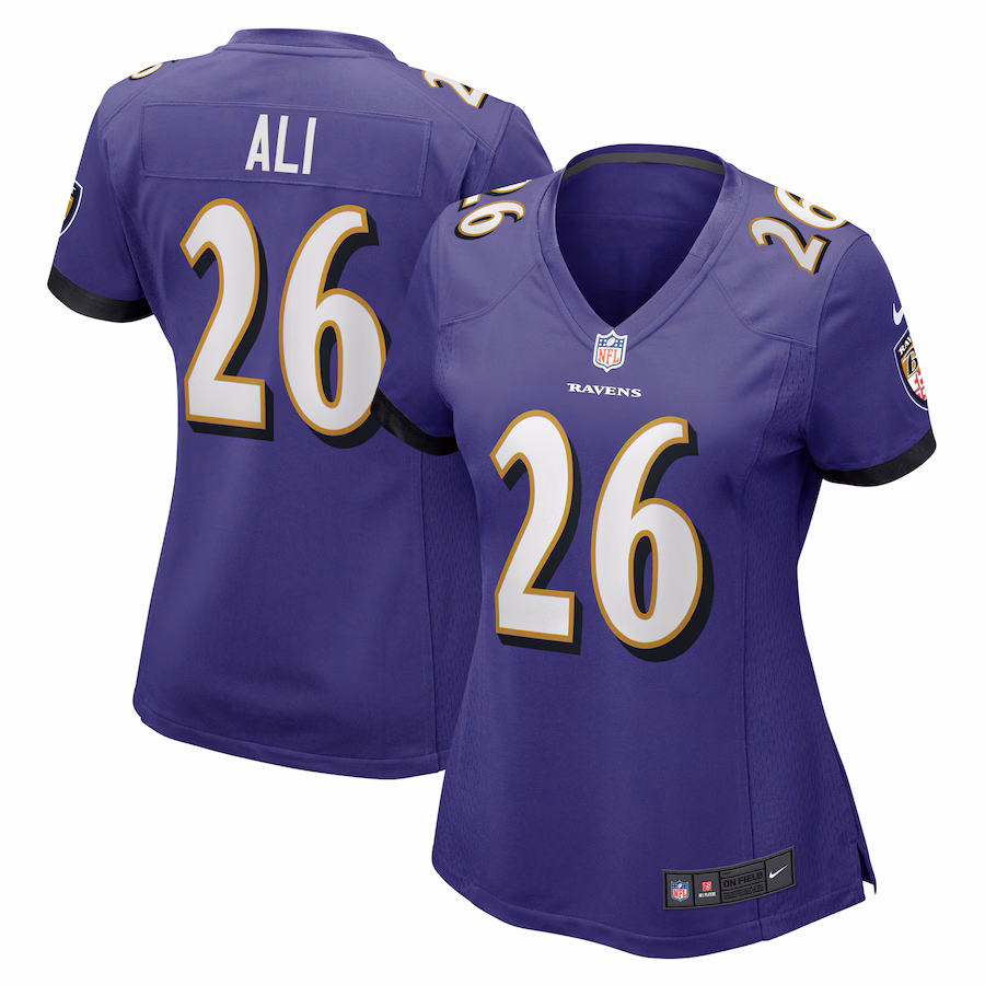 Women's Baltimore Ravens Rasheen Ali Nike Purple Game Jersey