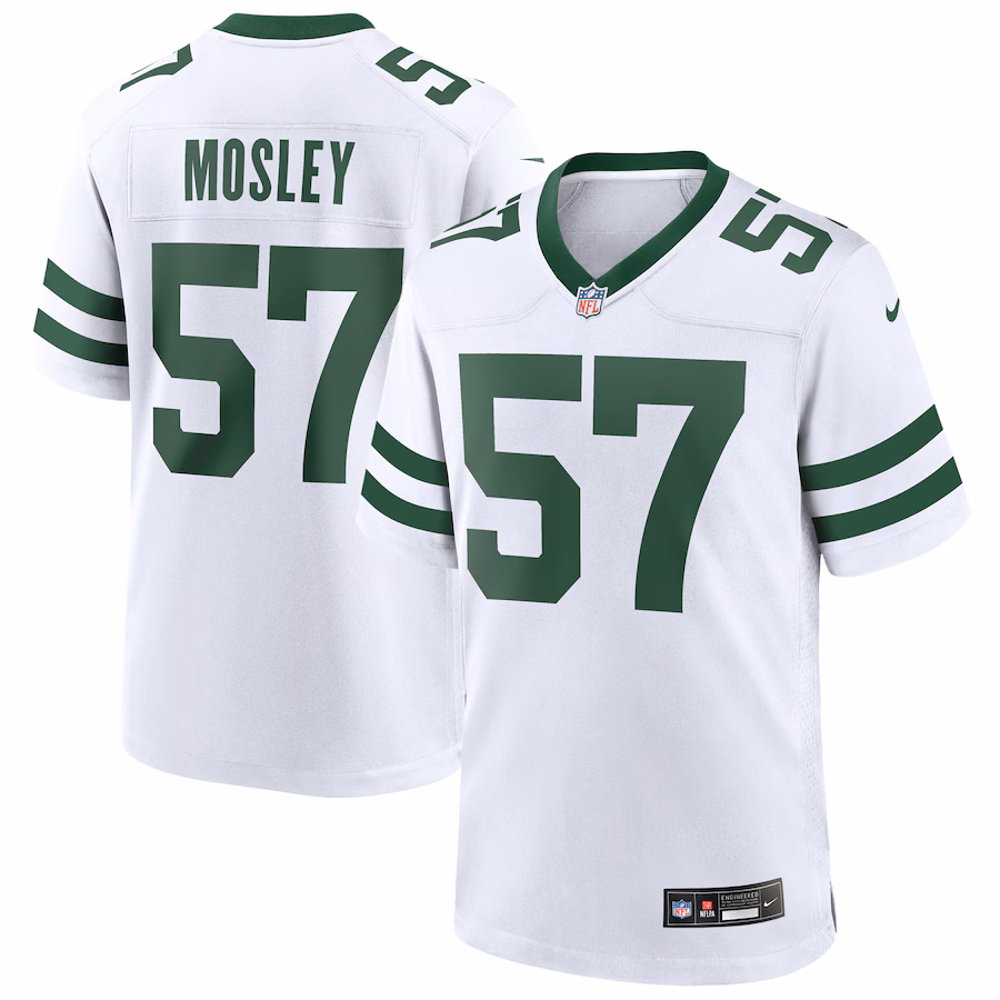 Men's New York Jets C.J. Mosley Nike Legacy White Game Jersey