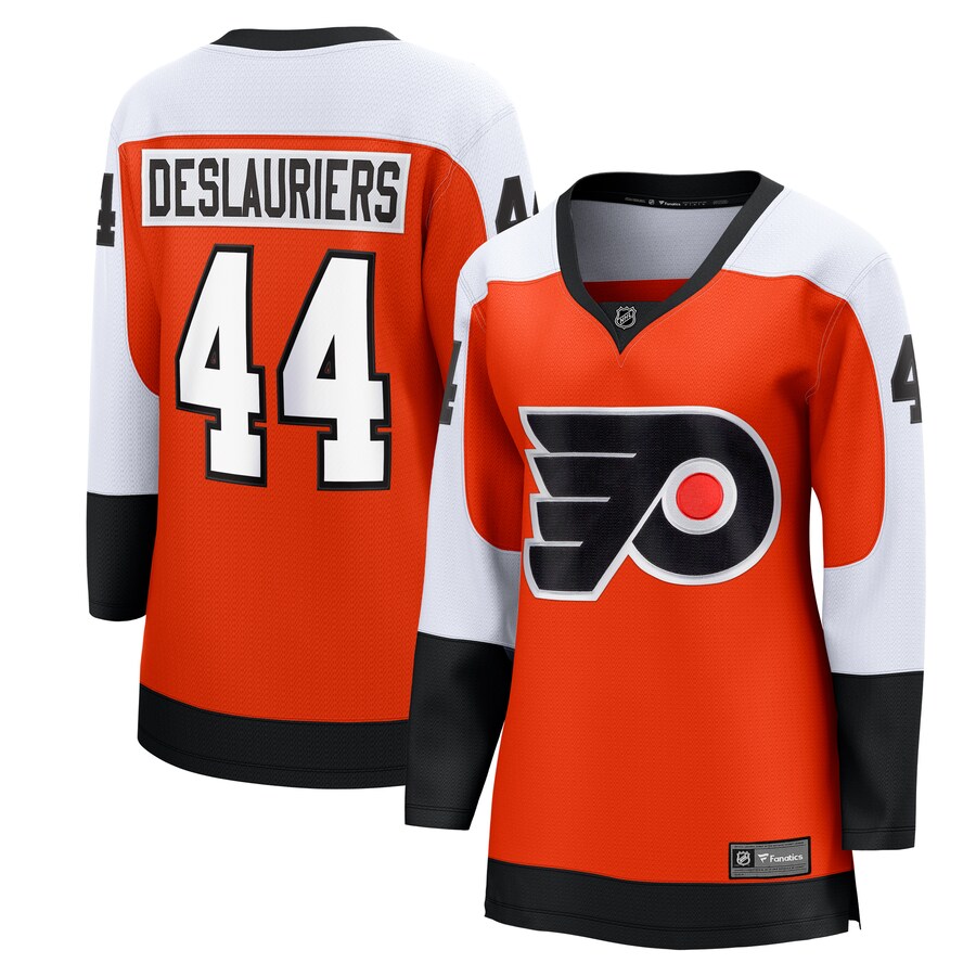Women's Philadelphia Flyers Nicolas Deslauriers Fanatics Branded Orange Home Breakaway Player Jersey