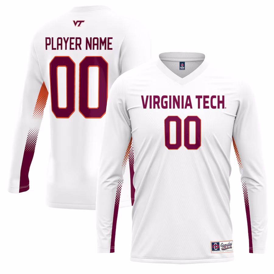 Virginia Tech Hokies GameDay Greats Unisex NIL Lightweight Volleyball Jersey - White